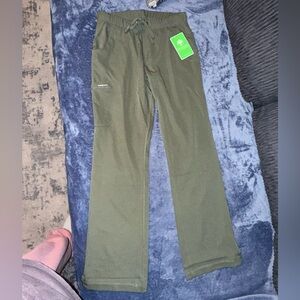 Healing Hands olive green Drawstring scrub Pants